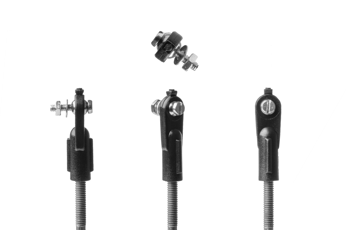 Kavan Nylon Ball Link M2 with Brass Ball and Push Rod, 10 Sets KAV50.0119/10
